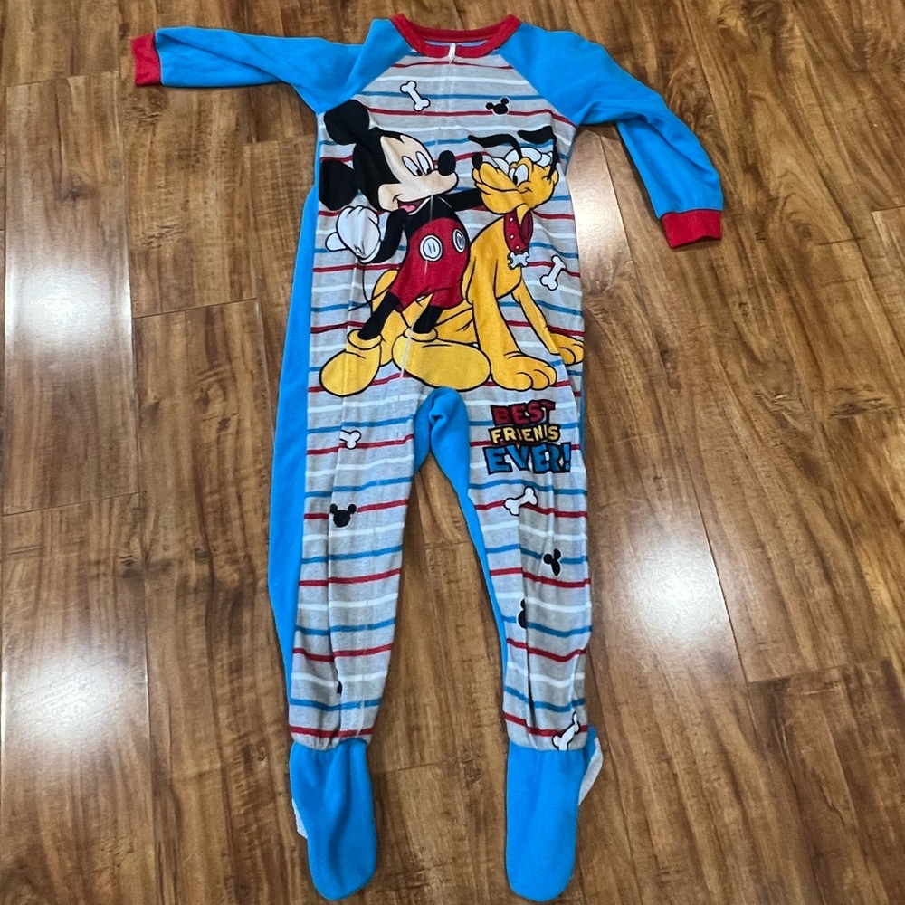 4T Disney fleece footed pajamas
